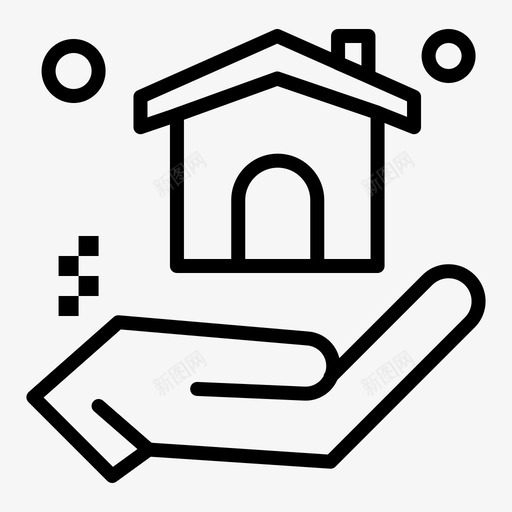 建筑住宅房地产图标svg_新图网 https://ixintu.com 住宅 建筑 房地产