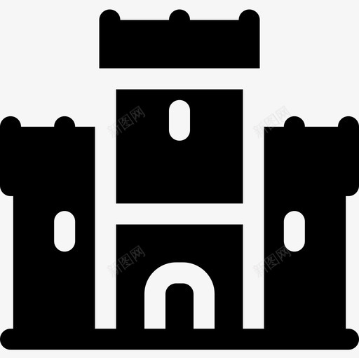 城堡万圣节83充满图标svg_新图网 https://ixintu.com 万圣节83 充满 城堡