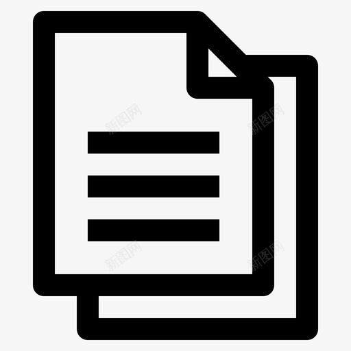 复印件文件纸张图标svg_新图网 https://ixintu.com 复印件 学校 文件 纸张