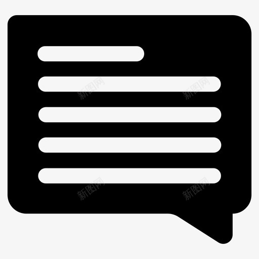 评论交流对话图标svg_新图网 https://ixintu.com 交流 对话 网络字形图标 讨论 评论