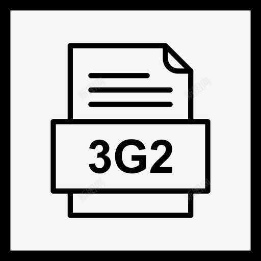 3g2文件文件图标文件类型格式svg_新图网 https://ixintu.com 3g2文件文件图标 41种文件格式 文件类型 格式
