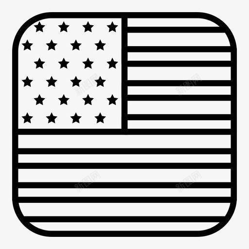 美国国旗美利坚合众国国旗国家图标svg_新图网 https://ixintu.com 世界 合众国 国家 国旗 圆形 方形 简化 美利坚 美国