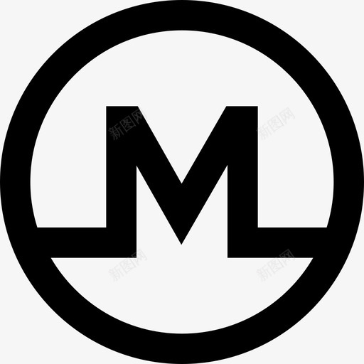 MoneroCryptocurrency28线性图标svg_新图网 https://ixintu.com Cryptocurrency Monero 线性