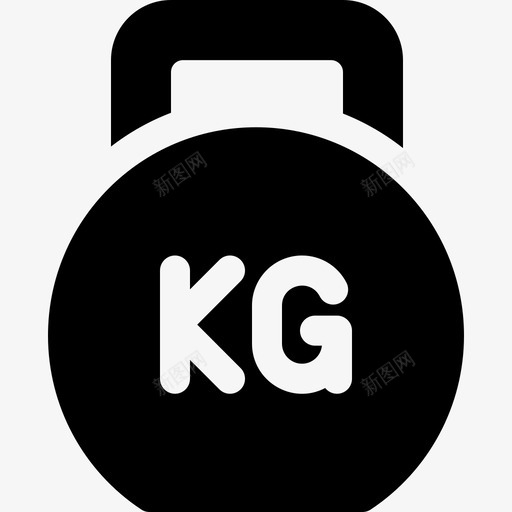 壶铃健身房60填充图标svg_新图网 https://ixintu.com 健身房 填充 壶铃
