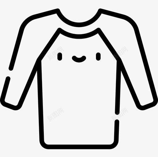 衬衫衣服86直线型图标svg_新图网 https://ixintu.com 直线 线型 衣服 衬衫