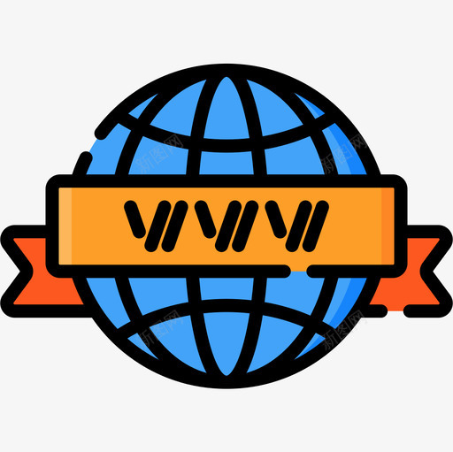 万维网网页77线颜色图标svg_新图网 https://ixintu.com 万维网 线颜色 网页设计77