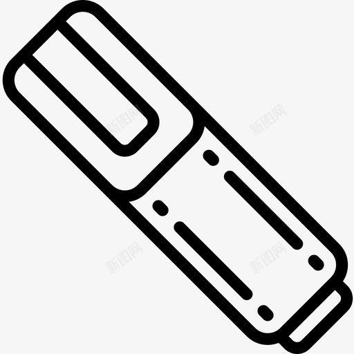 荧光笔文具56直线型图标svg_新图网 https://ixintu.com 文具 直线 线型 荧光笔