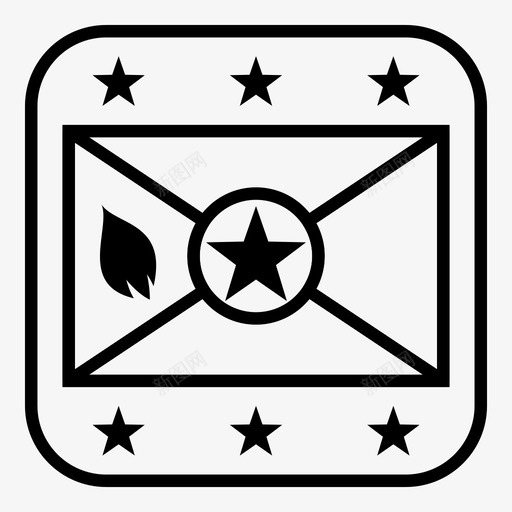 格林纳达国旗grd国家图标svg_新图网 https://ixintu.com grd 世界 国家 国旗 圆形 方形 格林 简化 纳达