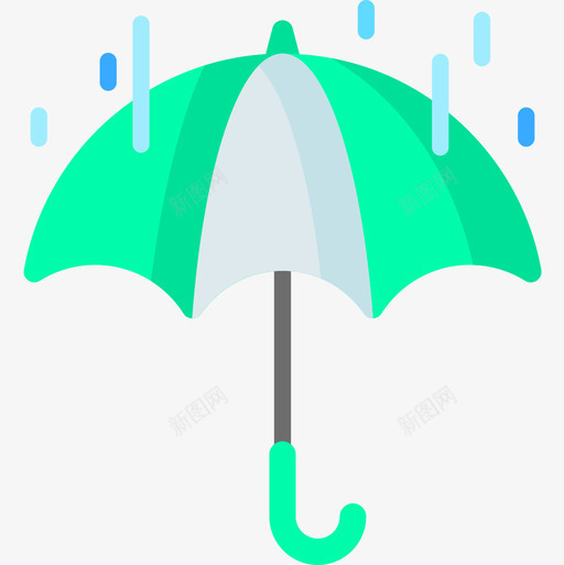 雨伞158号天气平坦图标svg_新图网 https://ixintu.com 158号天气 平坦 雨伞