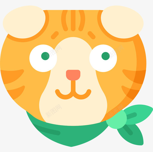 苏格兰折叠猫宠物19扁平图标svg_新图网 https://ixintu.com 宠物 扁平 折叠 苏格兰