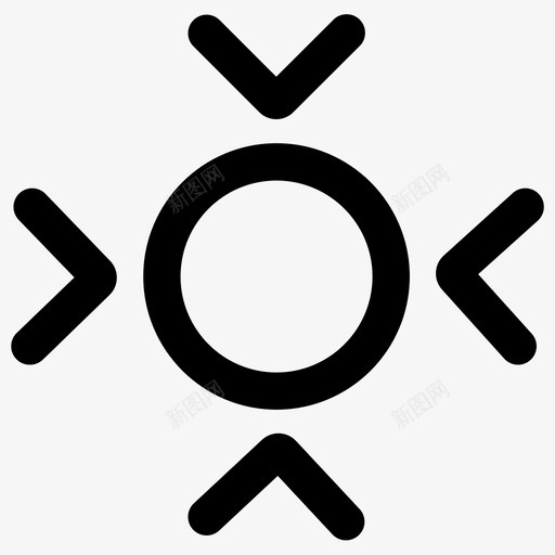 最小化聚合缩小图标svg_新图网 https://ixintu.com 图标 基本 大小 收缩 最小化 缩小 聚合 调整