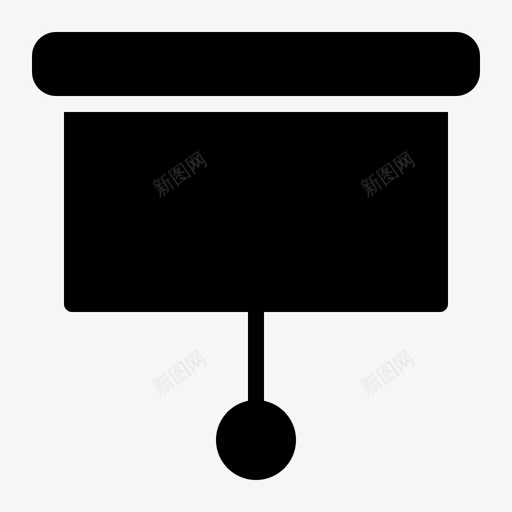 展示板商务板研讨会图标svg_新图网 https://ixintu.com 商务 展示 幻灯机 板雕文 研讨会
