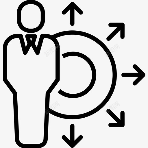 技能商务和管理4直线型图标svg_新图网 https://ixintu.com 商务和管理4 技能 直线型