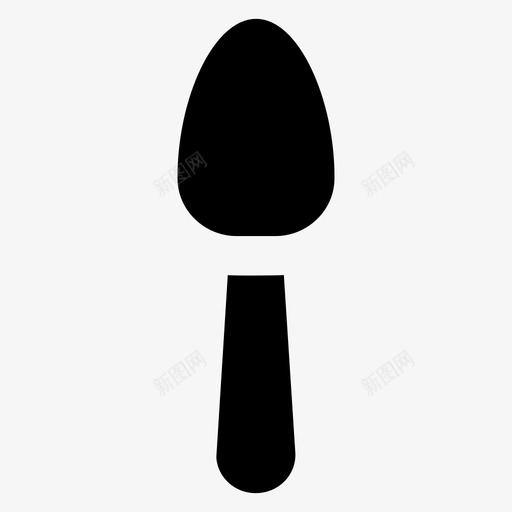 勺子厨房用具铲子图标svg_新图网 https://ixintu.com 勺子 厨房用具 器具 用户界面材料字形图标 铲子