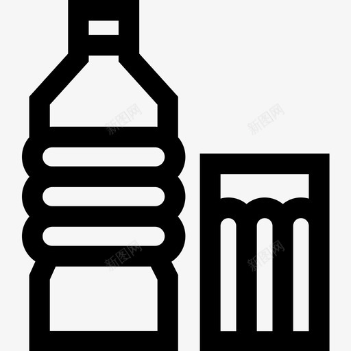 水新年猪线形图标svg_新图网 https://ixintu.com 年猪 新年猪 线形