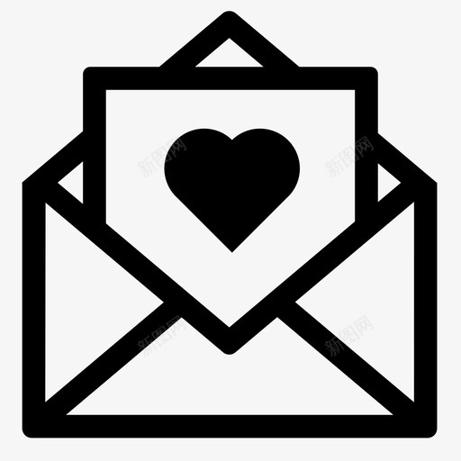 爱的信息心浪漫图标svg_新图网 https://ixintu.com 信息 心 浪漫 爱的信息