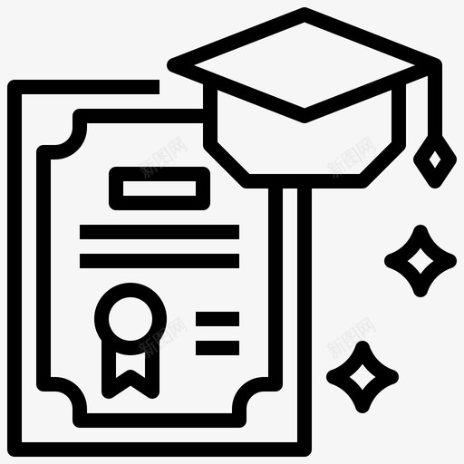帽子简历3直系图标svg_新图网 https://ixintu.com 帽子 直系 简历