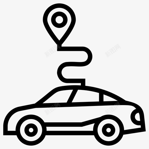 汽车导航汽车定位汽车地图图标svg_新图网 https://ixintu.com gps 作弊 前后 地图 婴儿 定位 控制 汽车 汽车导航 跟踪 车道