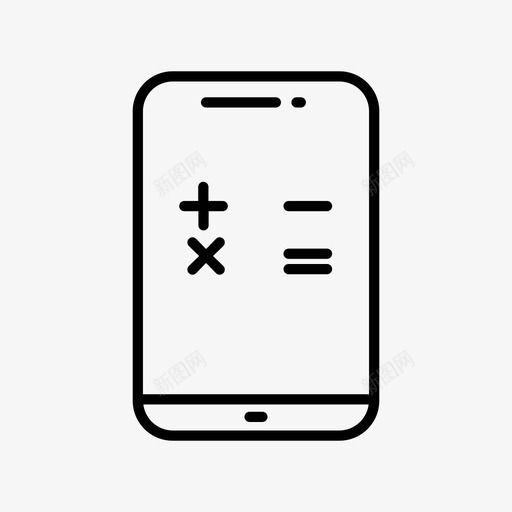 电话计算算术计算器图标svg_新图网 https://ixintu.com actionico 手机 数学 电话 算术 计算 计算器