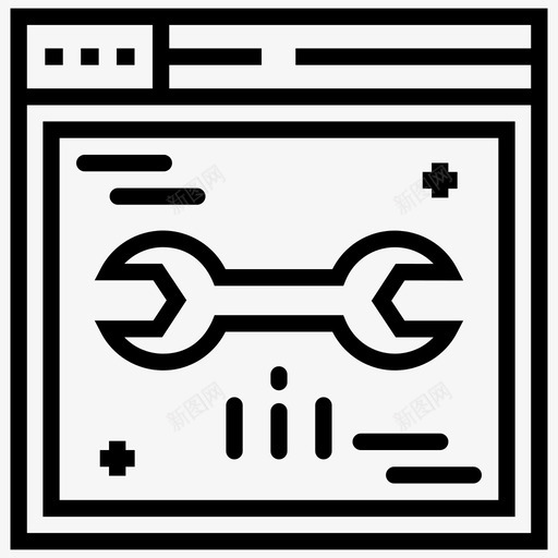 网页设置网页推进网页配置图标svg_新图网 https://ixintu.com 优化 图标 开发 推进 搜索引擎 线条 维护 网页 设置 配置