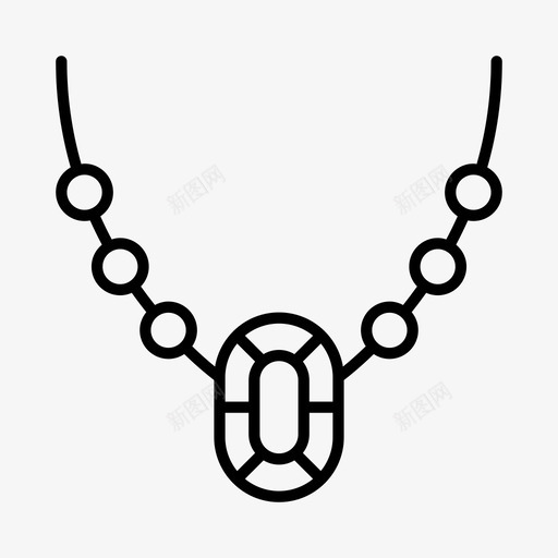 采购产品项链配件时尚图标svg_新图网 https://ixintu.com 产品 时尚 珠宝 配件 采购 项链