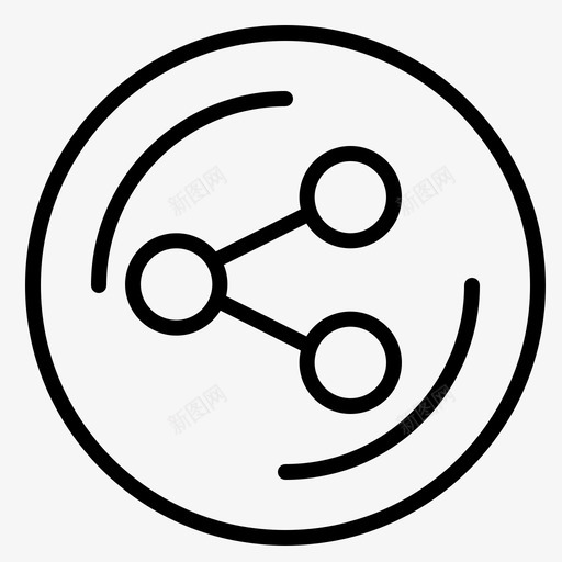 分享社交网络和社交媒体图标svg_新图网 https://ixintu.com 分享 媒体 社交 网络