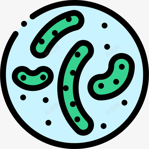 寄生虫生物学2线状颜色图标svg_新图网 https://ixintu.com 寄生虫 生物学2 线状颜色