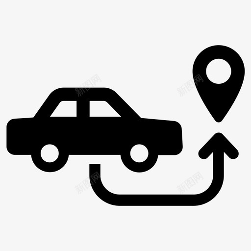 旅行汽车小径图标svg_新图网 https://ixintu.com 小径 旅行 汽车