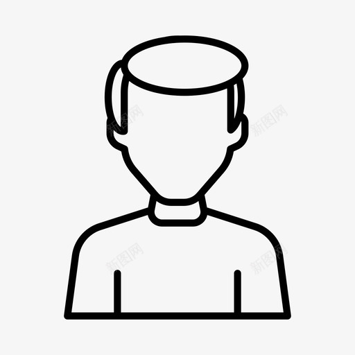 男头像人图标svg_新图网 https://ixintu.com 头像 用户