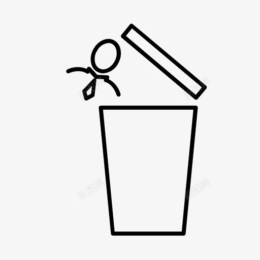 解雇员工老板业务图标svg_新图网 https://ixintu.com 业务 优化 员工 搜索引擎 清洁 老板 解雇