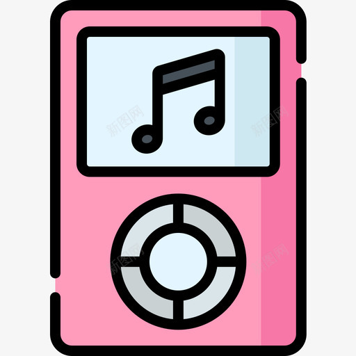 Mp3技术62线性彩色图标svg_新图网 https://ixintu.com Mp3 技术62 线性彩色