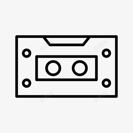 音频卡塞特音乐图标svg_新图网 https://ixintu.com 卡塞特 复古 音乐 音频