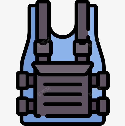 防弹背心应急服务25线性颜色图标svg_新图网 https://ixintu.com 应急 服务 线性 背心 防弹 颜色