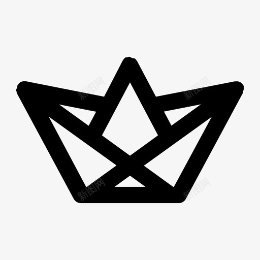 纸船折纸帆船图标svg_新图网 https://ixintu.com 假期 夏行 帆船 折纸 纸船
