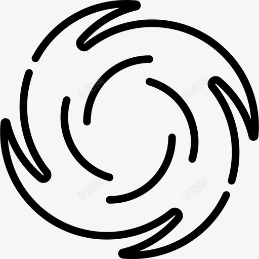 旋风自然灾害22线性图标svg_新图网 https://ixintu.com 旋风 线性 自然灾害22