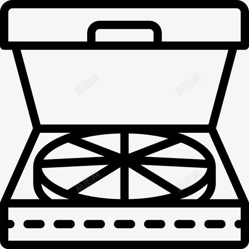 披萨送餐26直系图标svg_新图网 https://ixintu.com 披萨 直系 送餐26
