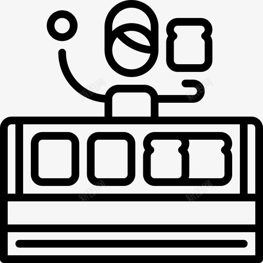 三明治66号餐厅直系图标svg_新图网 https://ixintu.com 66号餐厅 三明治 直系