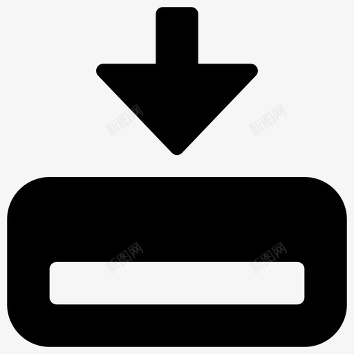 保存到驱动器图标svg_新图网 https://ixintu.com 下载 保存 存储 导航 控制 驱动器
