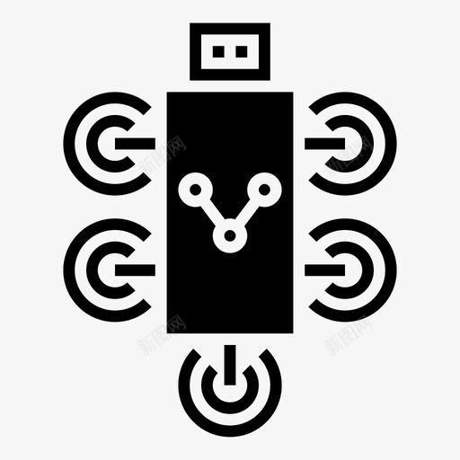 usb加密狗usbwifiwifi适配器图标svg_新图网 https://ixintu.com usb wifi 加密 无线 网络 适配器