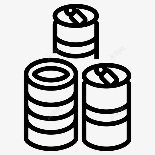 汽水罐饮料罐罐装饮料图标svg_新图网 https://ixintu.com 包装 图标 水罐 汽水 浪费 碳酸 线图 罐装 铁罐 饮料