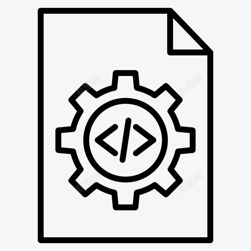 开发页编码软件图标svg_新图网 https://ixintu.com 开发 编码 软件