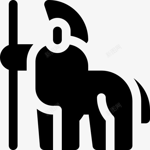 半人马奇异人物14填充图标svg_新图网 https://ixintu.com 人物 人马 填充 奇异 手绘半人马