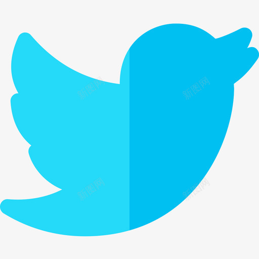 Twitter社交媒体标识4扁平图标svg_新图网 https://ixintu.com Twitter 媒体 扁平 标识 社交