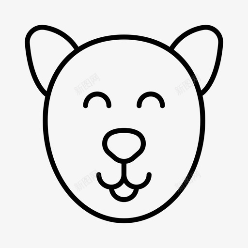 猫动物宠物图标svg_新图网 https://ixintu.com 动物 宠物 猫 野生动物