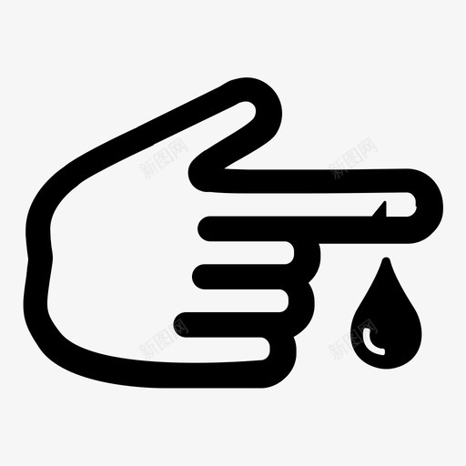 糖尿病测试血液伤口图标svg_新图网 https://ixintu.com 伤口 健康状况疾病1 手 治疗 糖尿病测试 血液