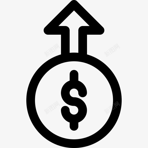 收入策略25线性图标svg_新图网 https://ixintu.com 收入 策略 线性