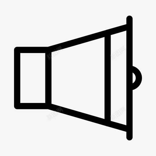 公告播音员扩音器图标svg_新图网 https://ixintu.com 公告 喊叫 扩音器 抗议 播音员 电影