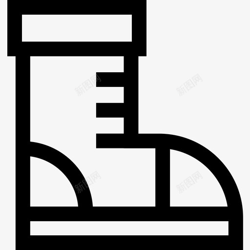 靴子冬装及配件轮廓直线型图标svg_新图网 https://ixintu.com 冬装 直线 线型 轮廓 配件 靴子