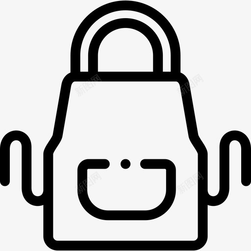围裙面包房93线性图标svg_新图网 https://ixintu.com 围裙 线性 面包房
