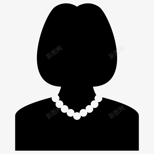 女人化身个人资料图标svg_新图网 https://ixintu.com 个人资料 化身 头像 女人